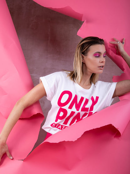 T-Shirt mit Rundhalsausschnitt und Aufdruck