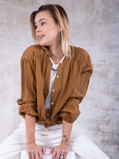 Hemd mit Puffärmeln