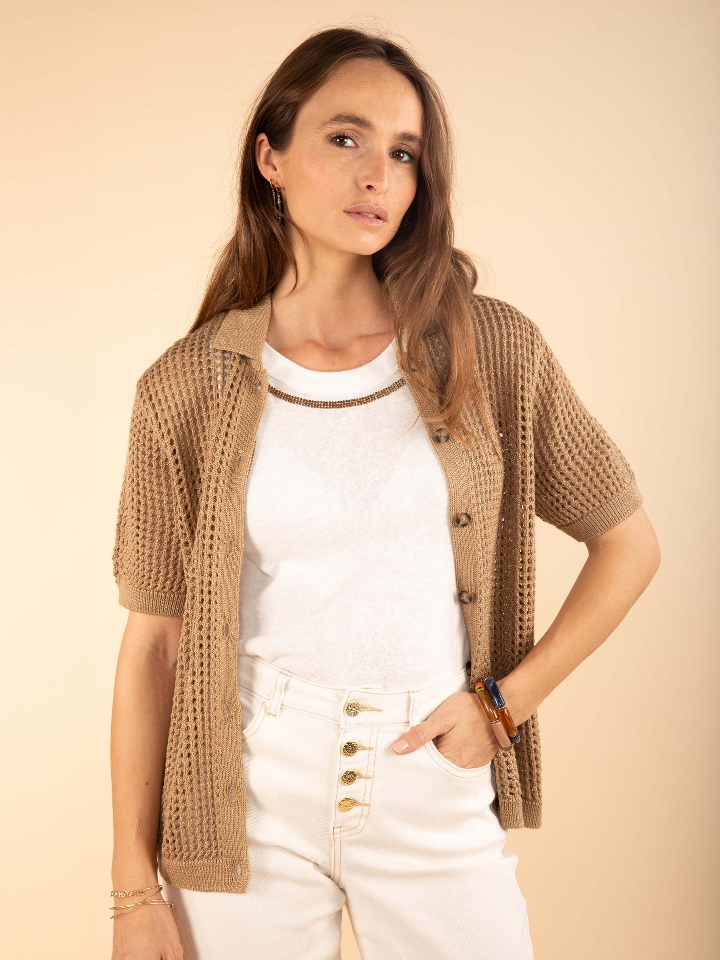 Pullover mit Hemdkragen
