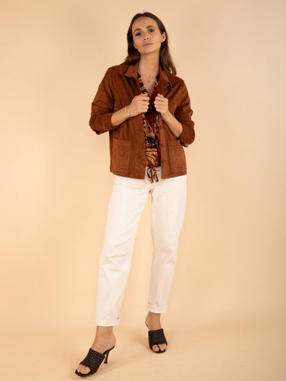 Wildlederjacke