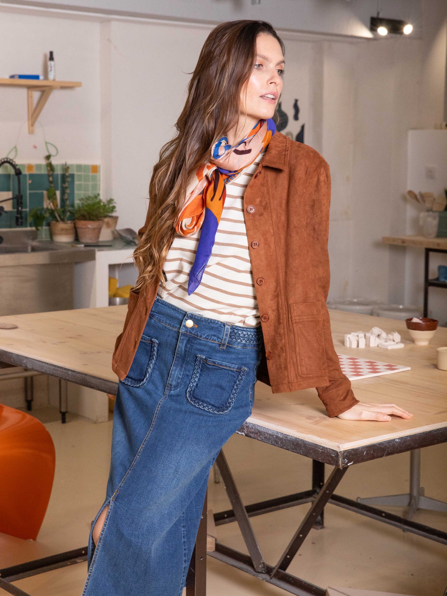 Wildlederjacke