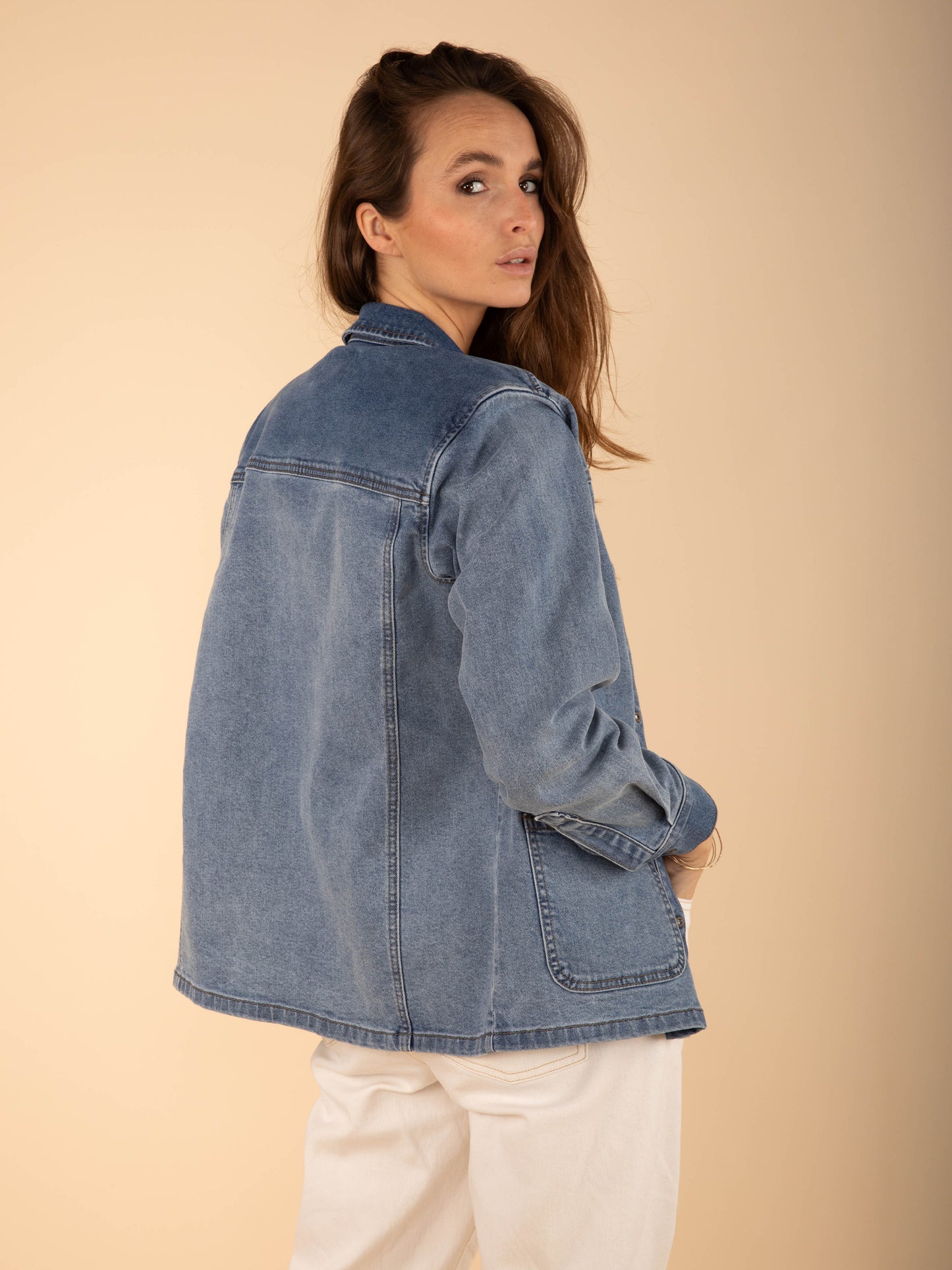 Jeansjacke mit Taschen