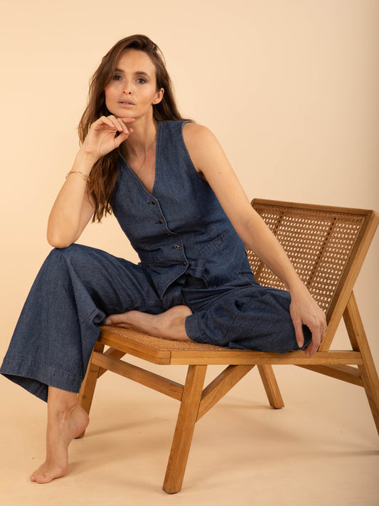 Ärmellose Jeansweste