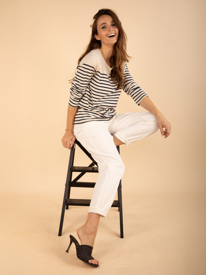 Langärmeliges Matrosenshirt