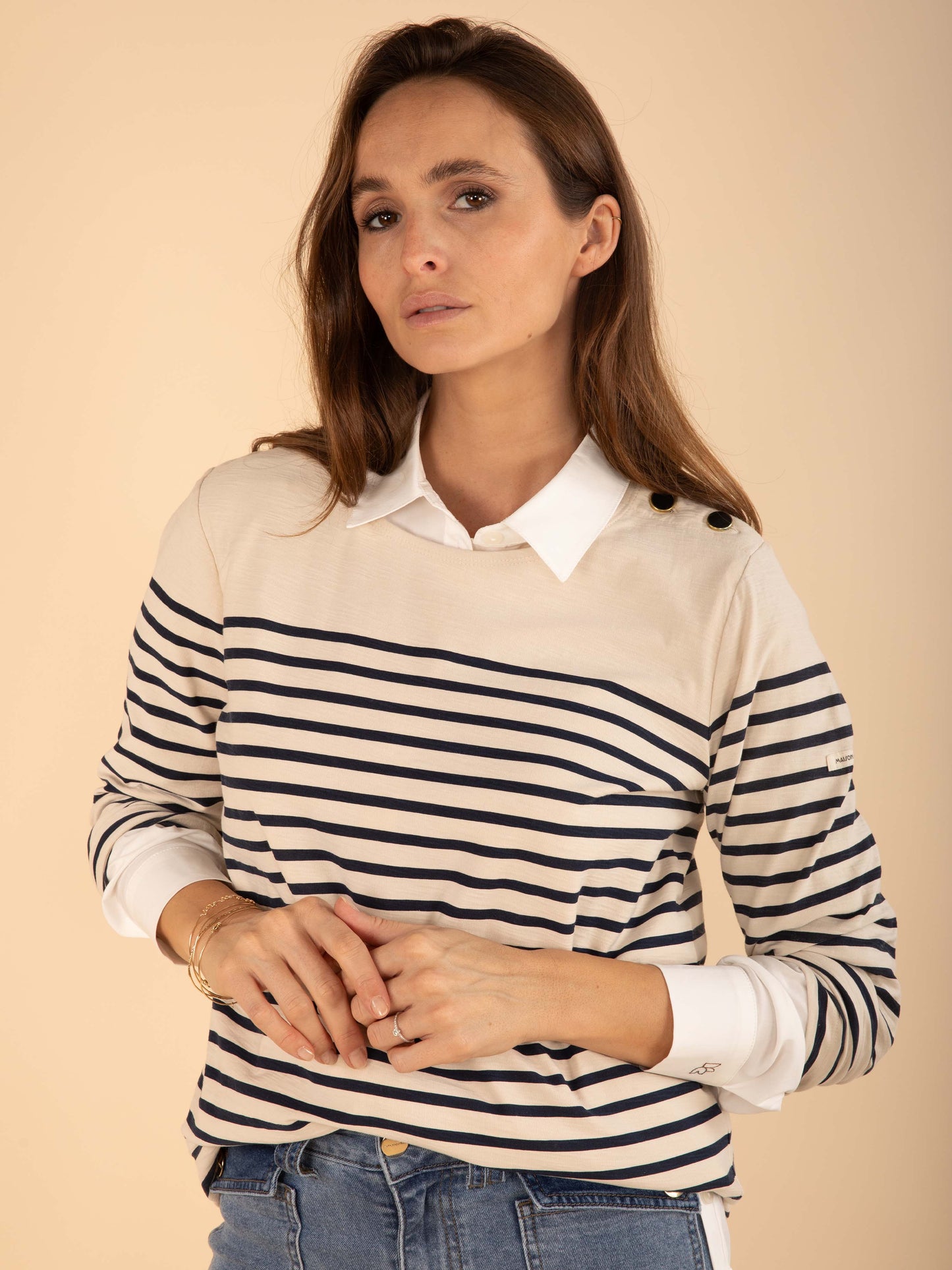 Langärmeliges Matrosenshirt