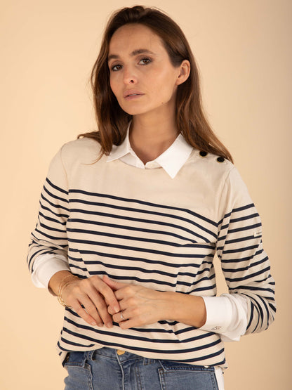 Langärmeliges Matrosenshirt