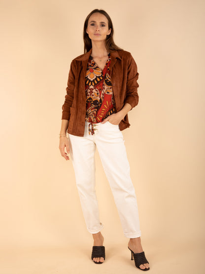 Ärmellose Bluse mit Knoten in Colorado