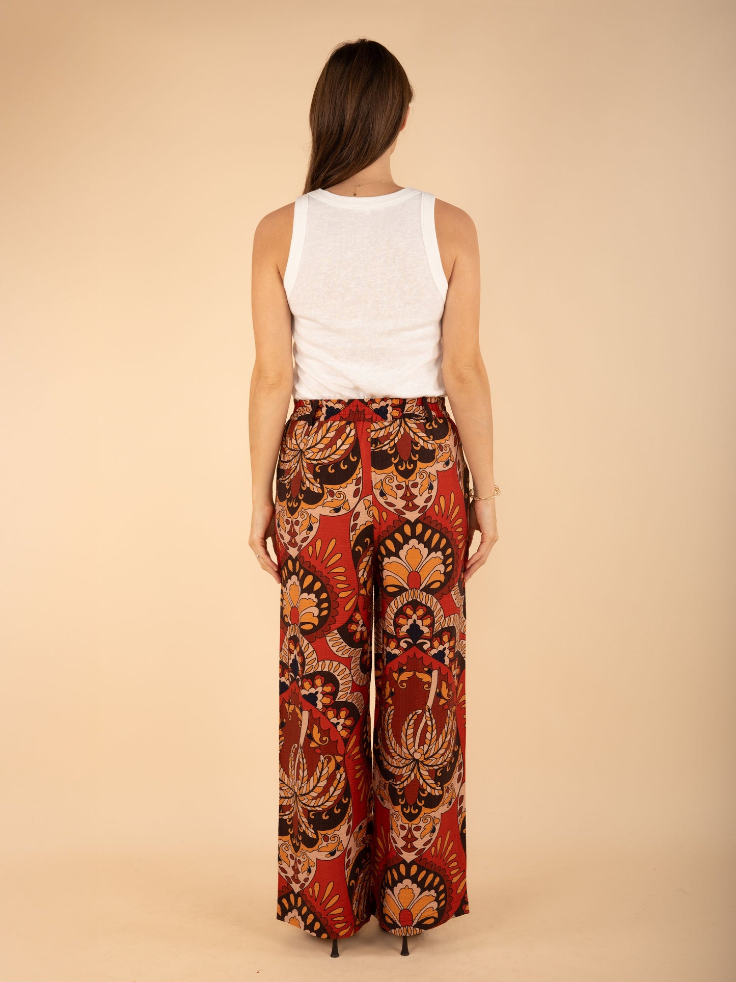 Fließende Hose mit Print