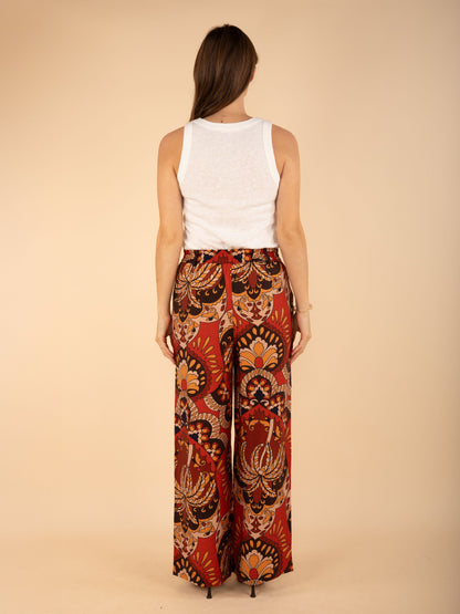 Fließende Hose mit Print