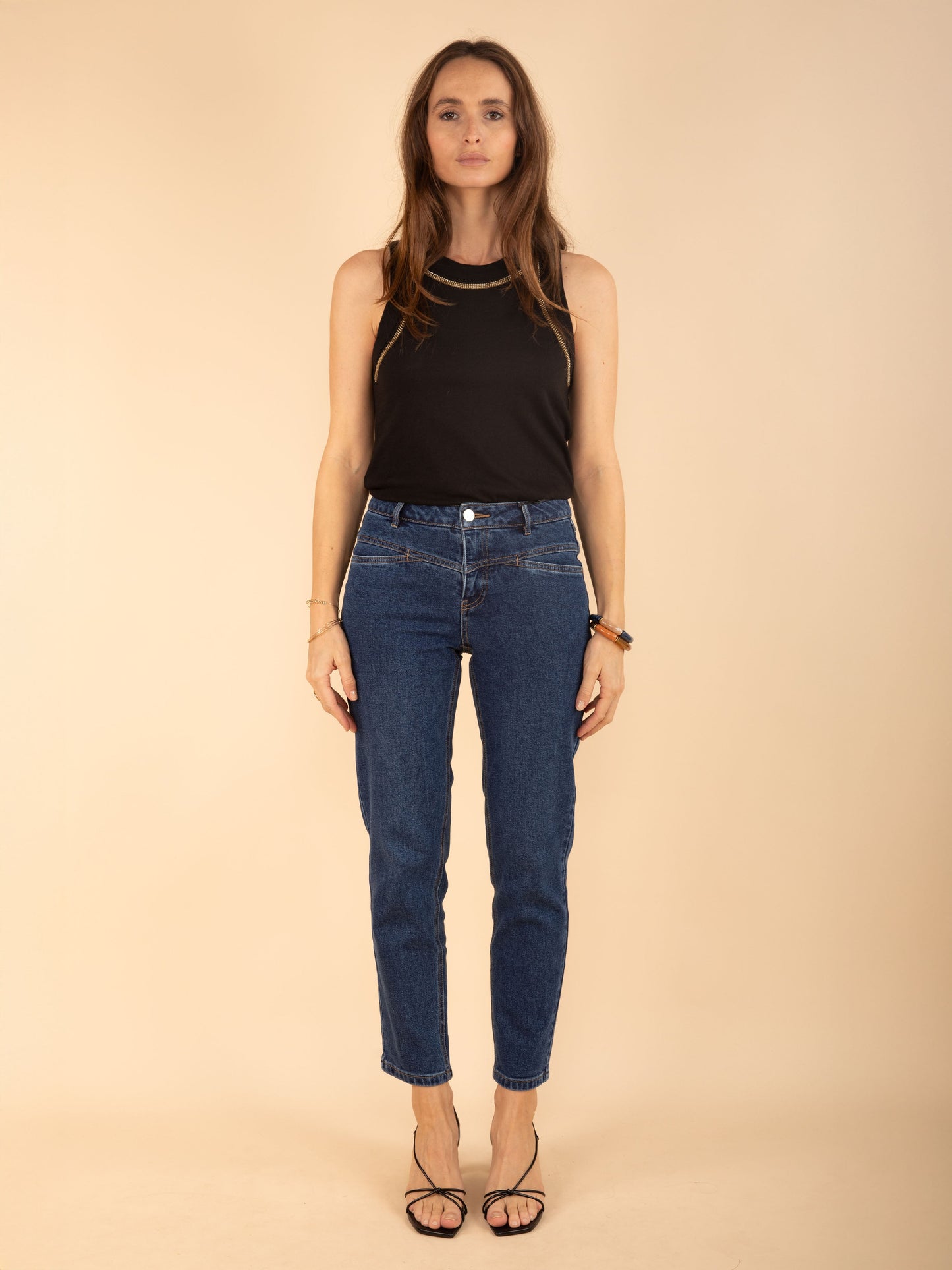 Mom-Jeans JULIETTE in Denim medium