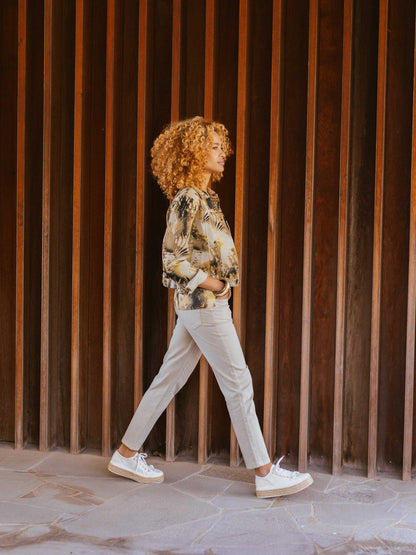 Mom-Jeans JULIETTE in Caffe Latte