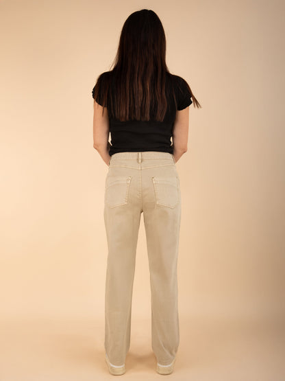 Mom-Jeans JULIETTE in Caffe Latte