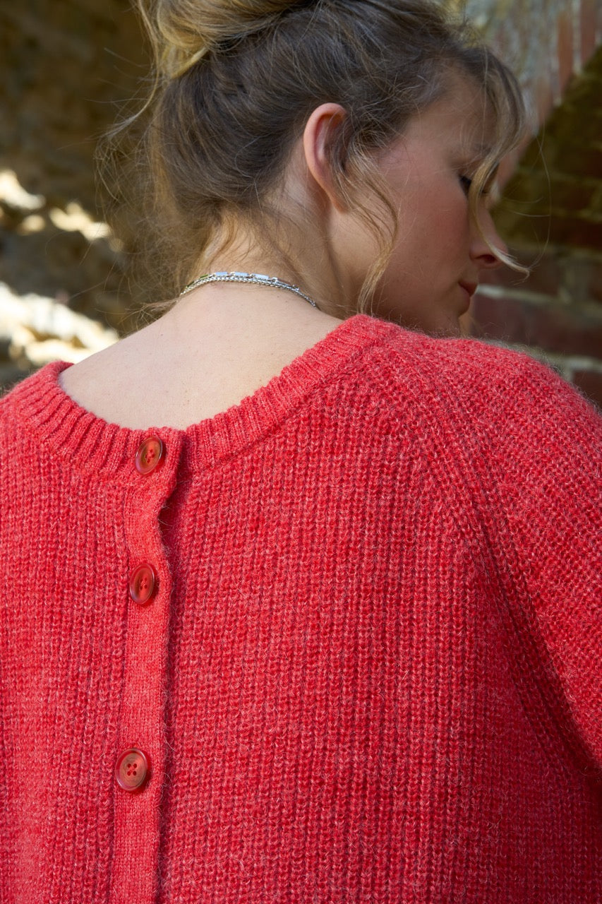 Strickjacke PENELOPE in Rot