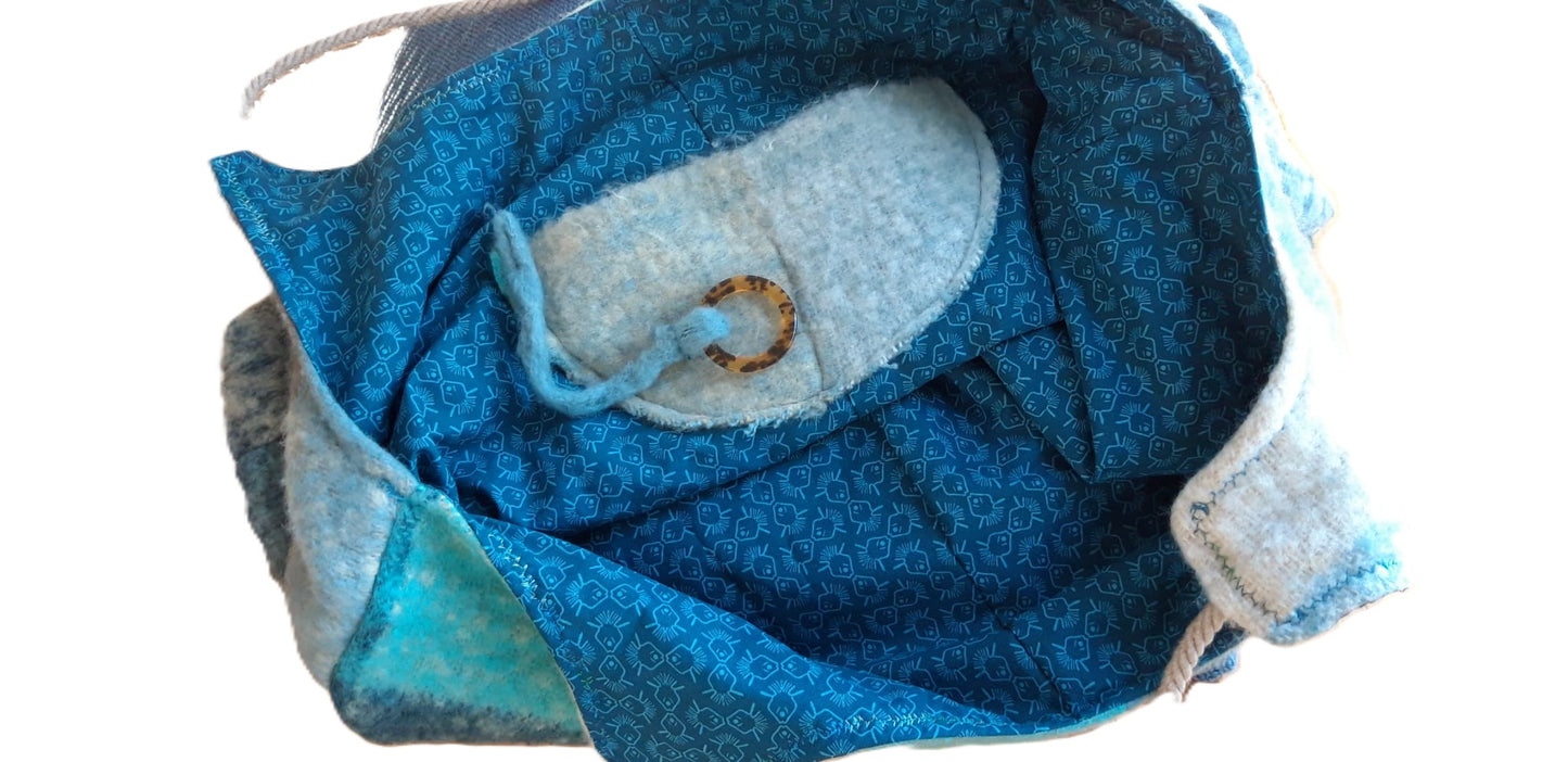 Umhängetasche Artic Blue