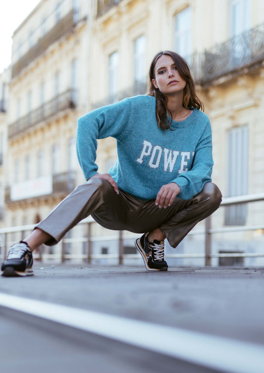 Power Pulli in Karibiktürkis