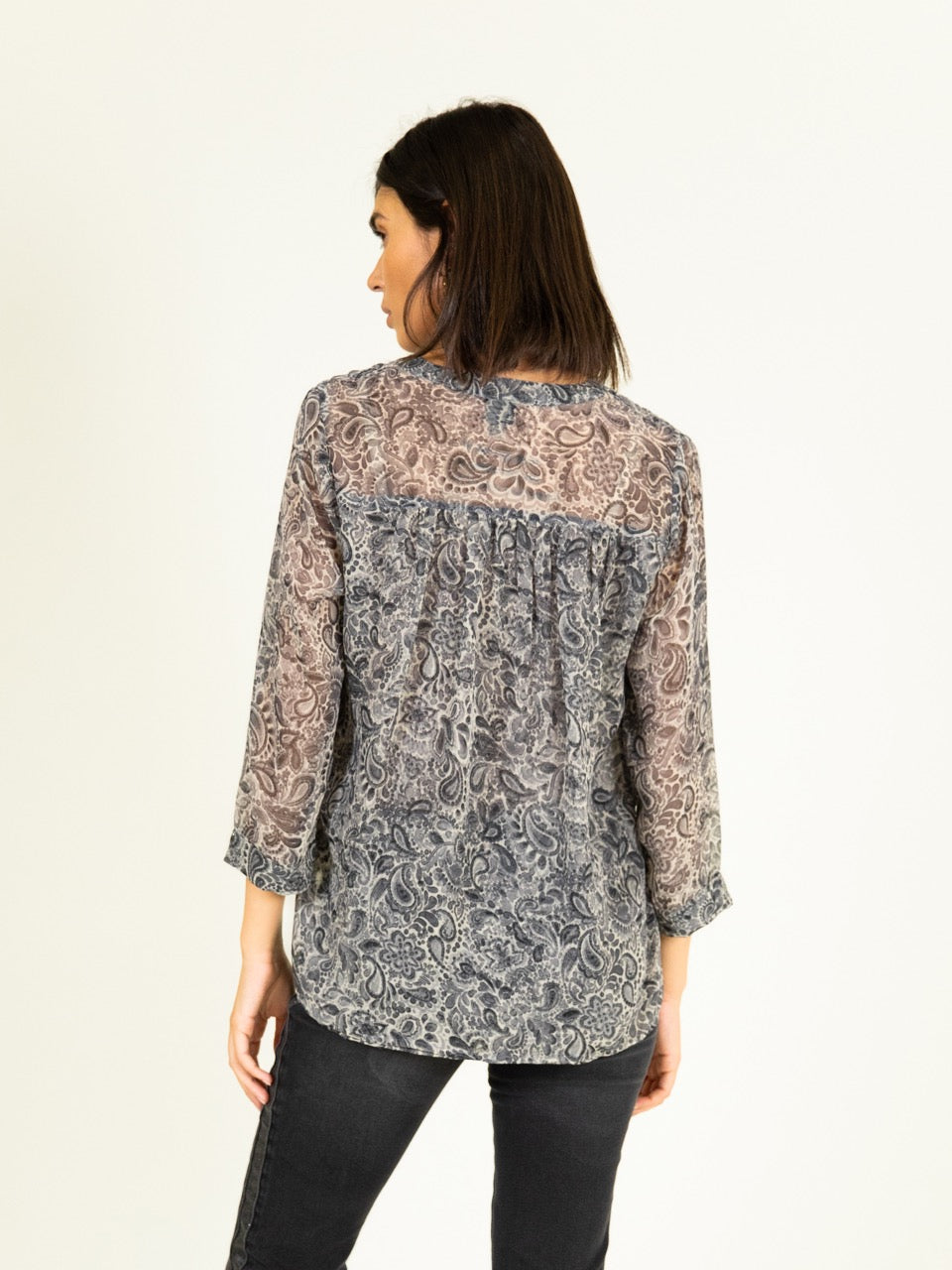 Bluse mit Paisleydruck