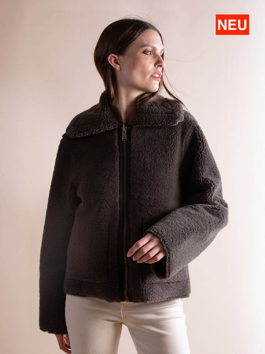 Jacke aus Kunstfell