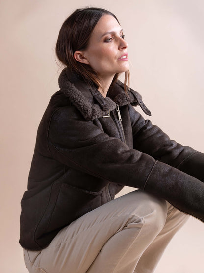 Jacke aus Kunstfell