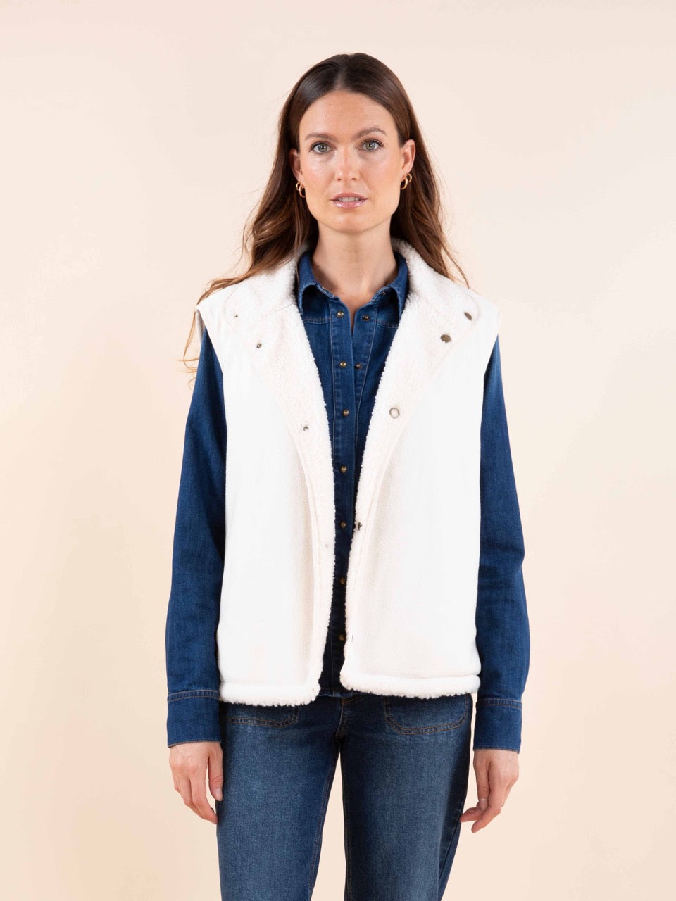 Ärmellose Wendejacke