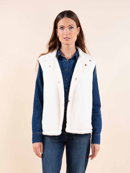 Ärmellose Wendejacke