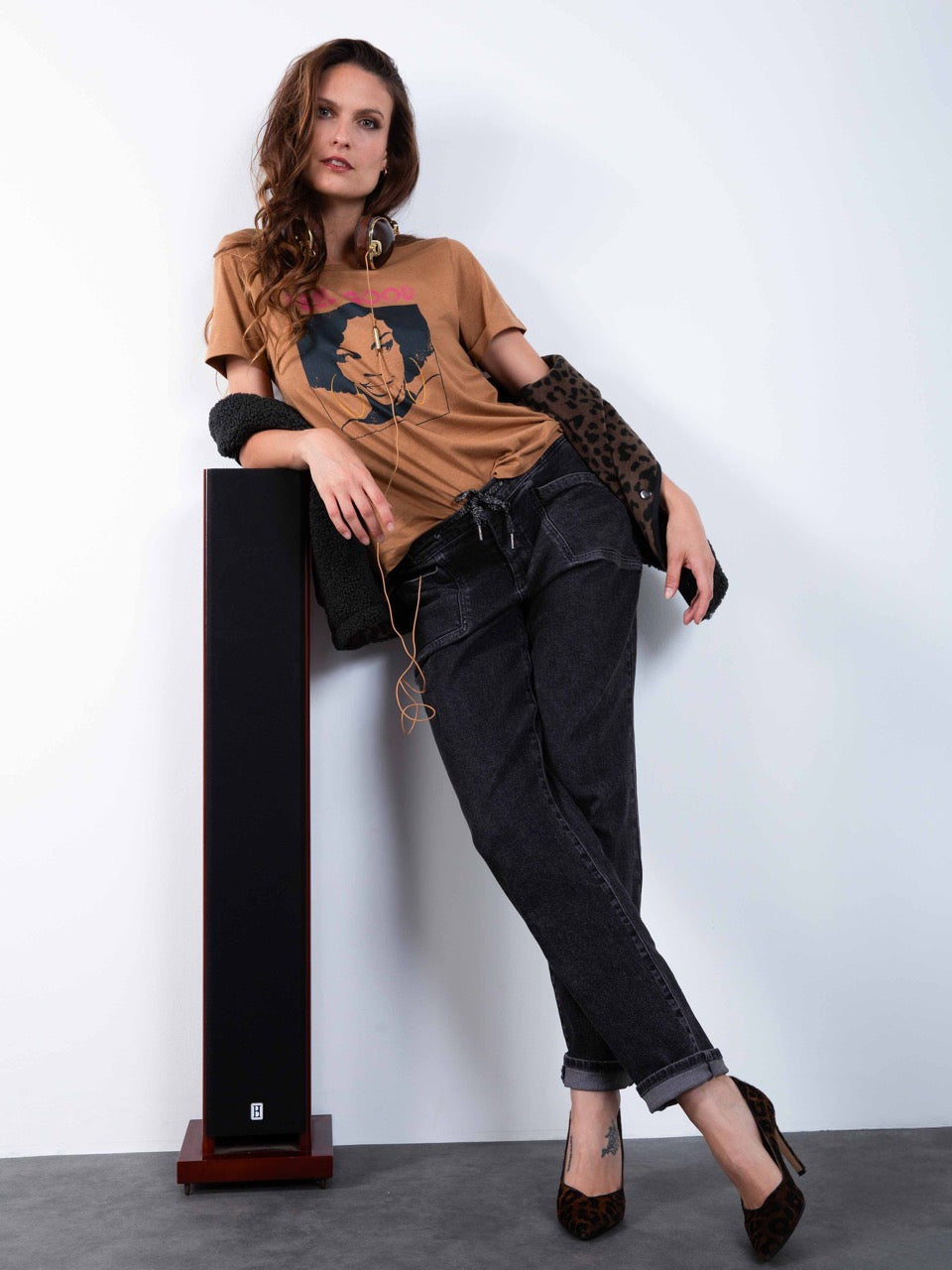 Jeans mit elastischem Bund