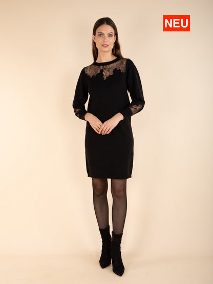 Spitzenpulloverkleid