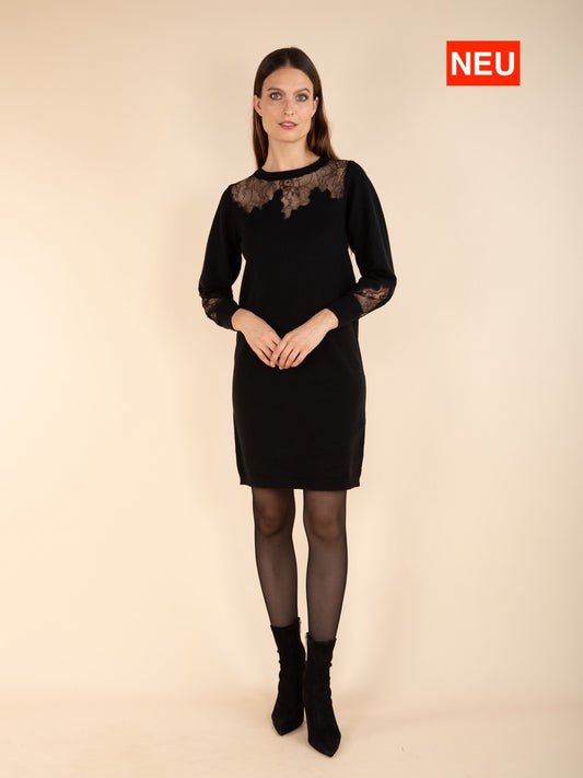 Spitzenpulloverkleid