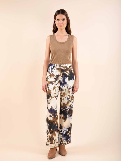 Fließende Hose Tie-Dye