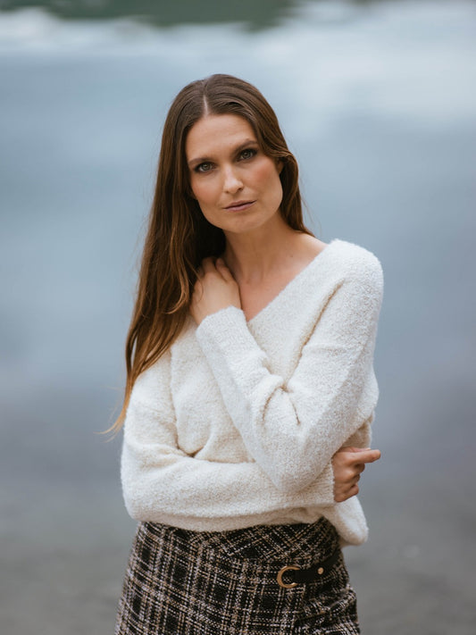 Reverso-Bouclé-Pullover