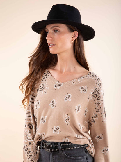 Pullover mit Bandana-Print