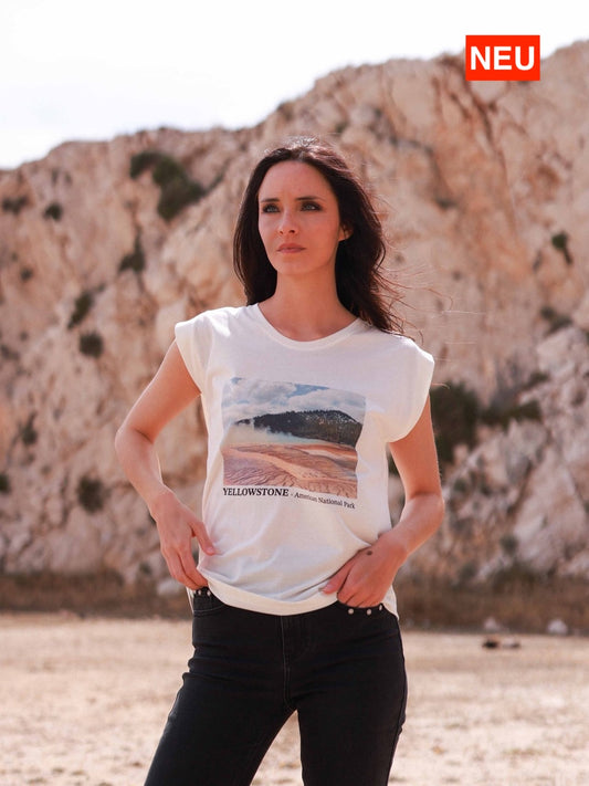Ärmelloses T-Shirt mit Fotodruck