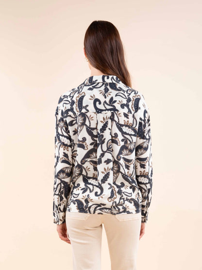 Bluse mit Wickeloptik