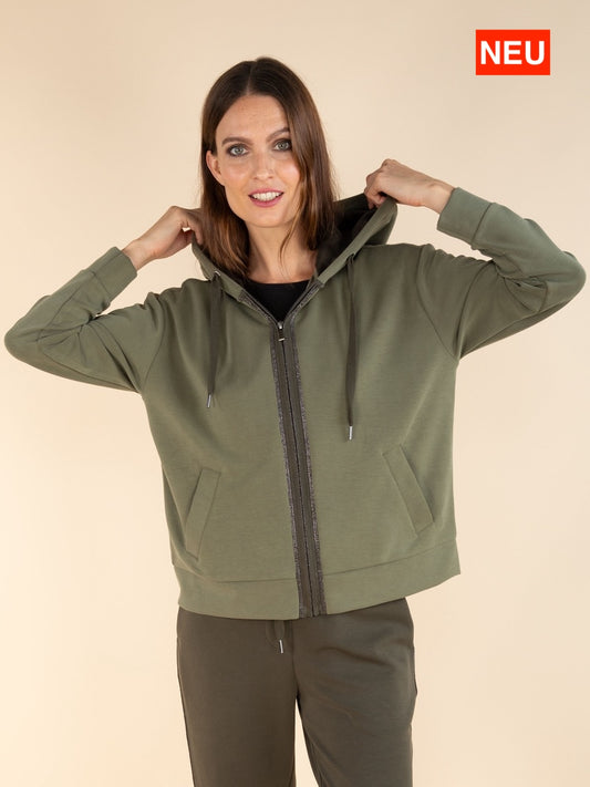 Lässige Jacke mit Kapuze