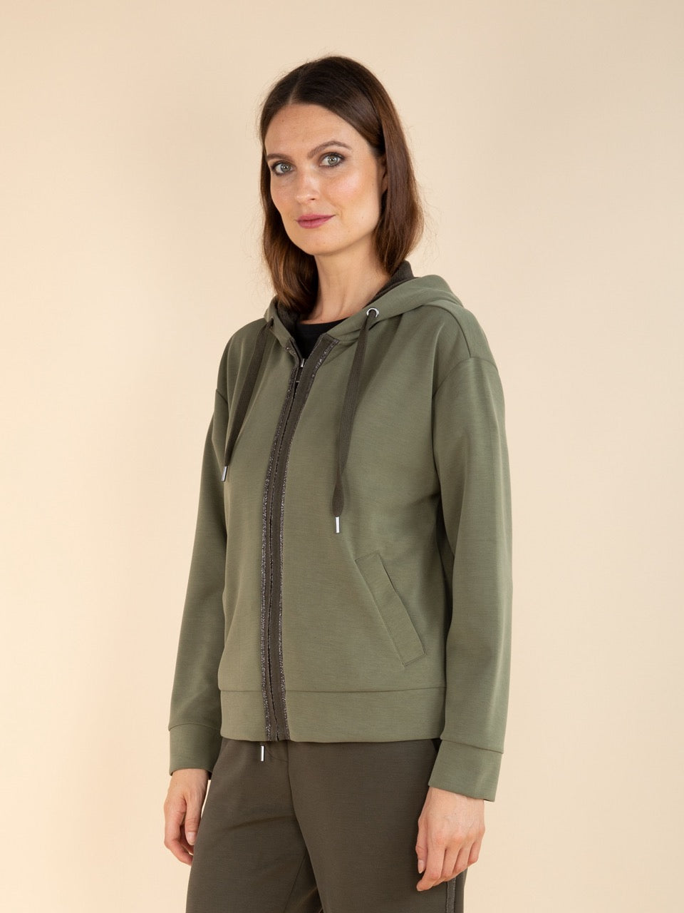 Lässige Jacke mit Kapuze