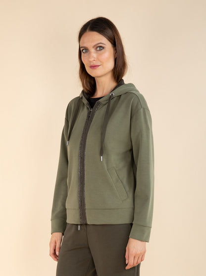 Lässige Jacke mit Kapuze