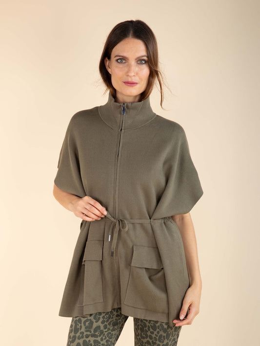 Cape mit Reißverschluss