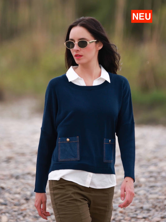 Pulli mit Jeanstaschen