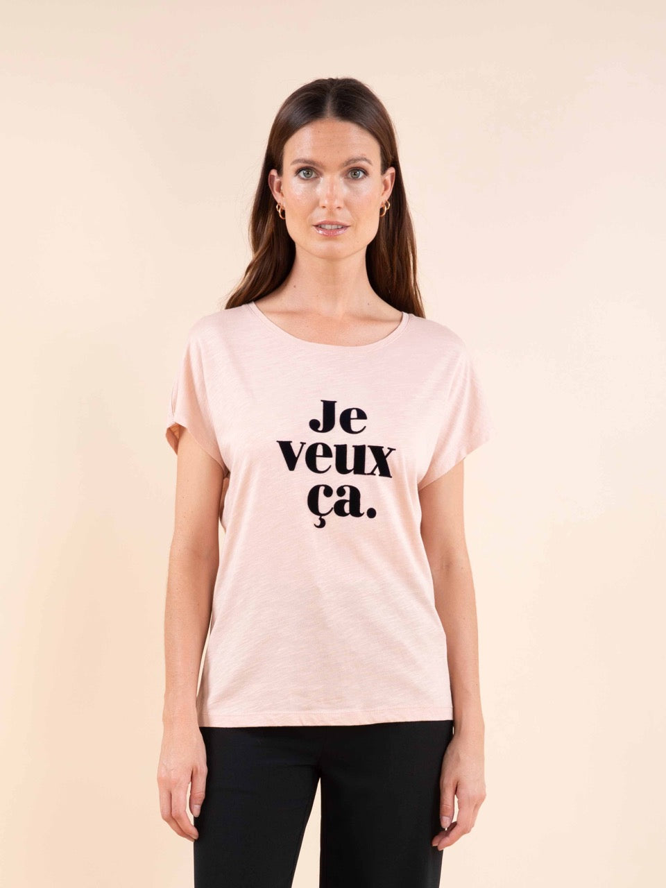 T-Shirt mit Rundhalsausschnitt und Aufdruck