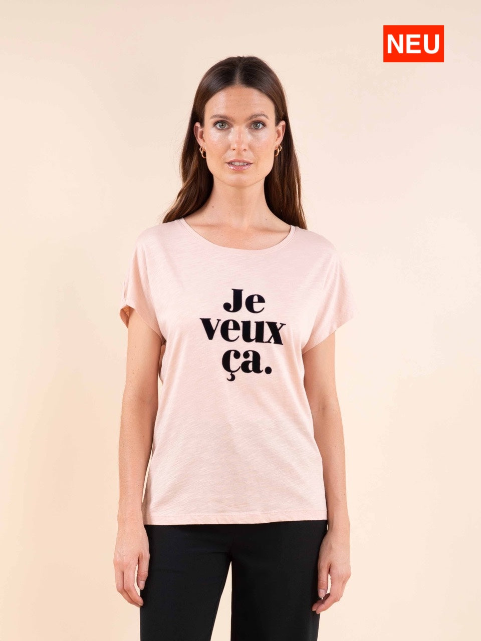 T-Shirt mit Rundhalsausschnitt und Aufdruck