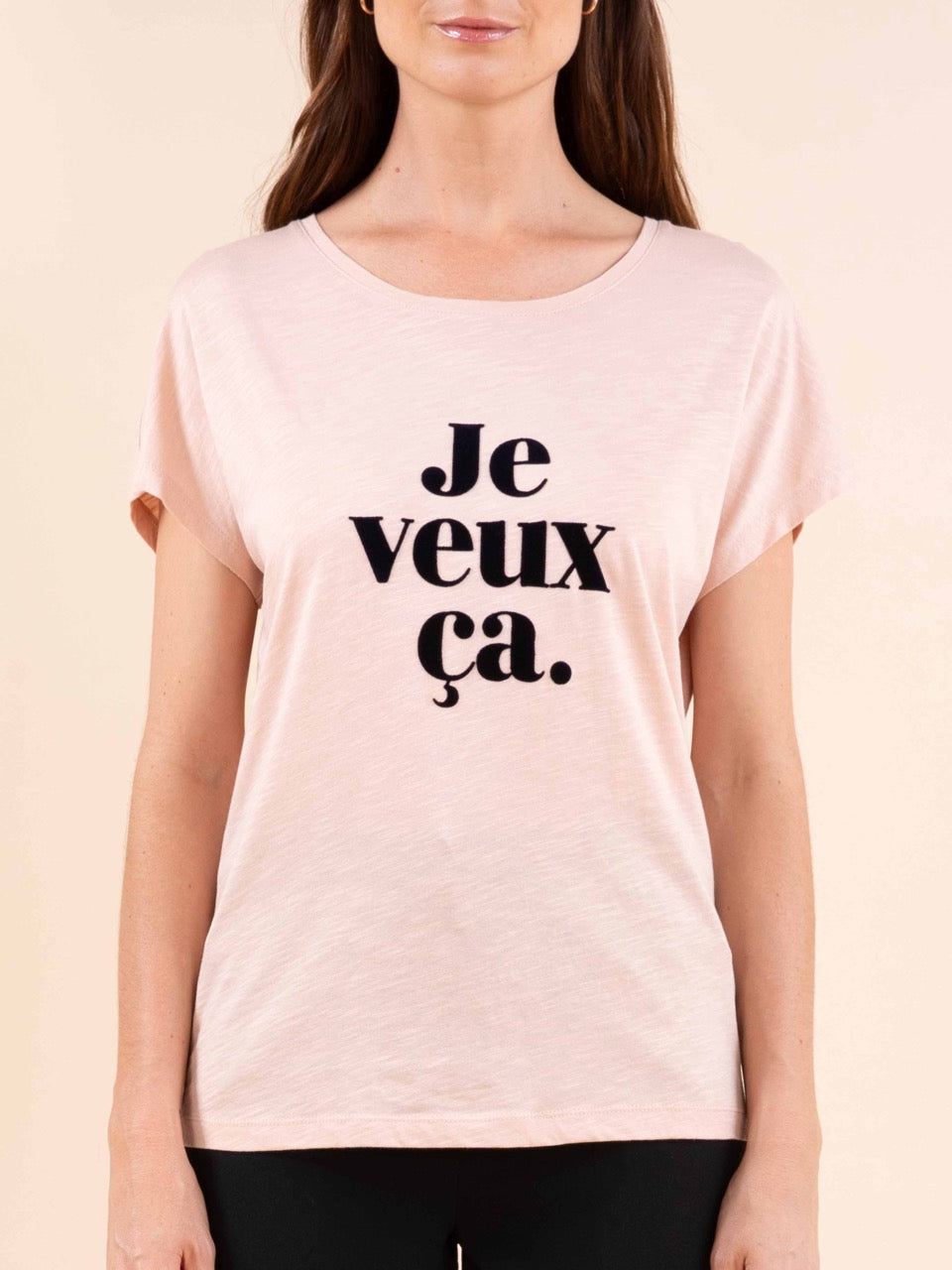 T-Shirt mit Rundhalsausschnitt und Aufdruck
