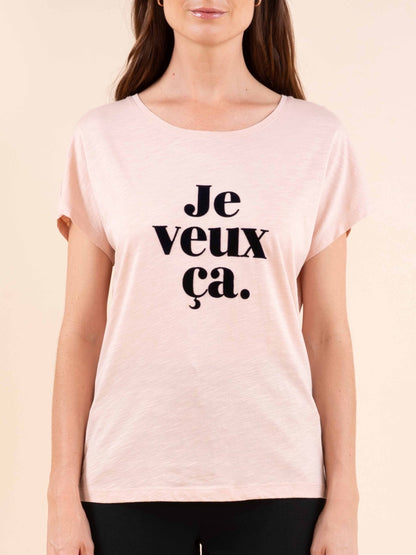 T-Shirt mit Rundhalsausschnitt und Aufdruck