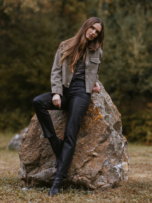 Wildlederjacke