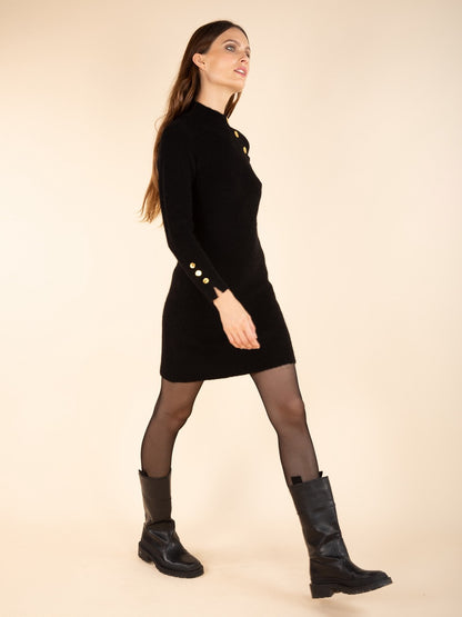 Geknöpftes Pulloverkleid