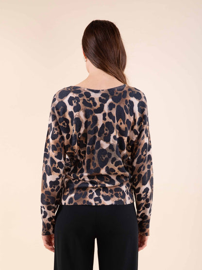 Leopardenpulli reverso