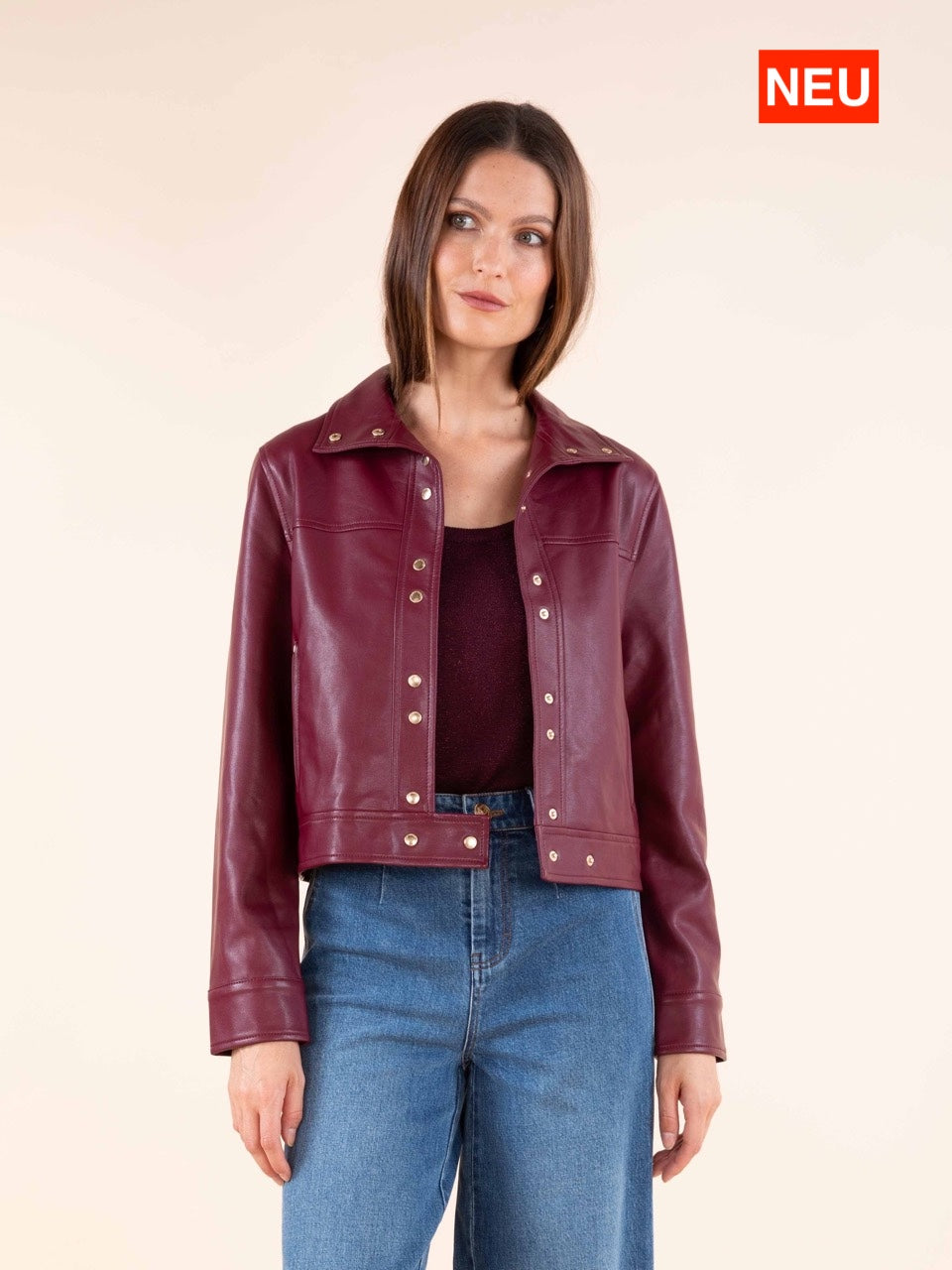 Kunstlederjacke