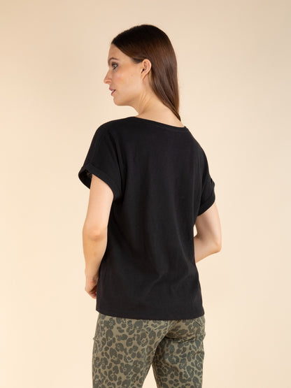 T-Shirt mit Pailletten