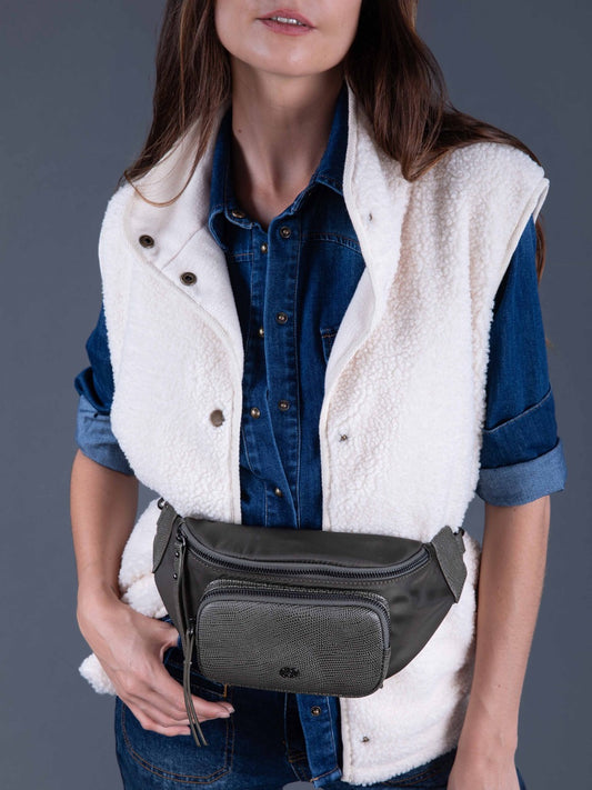 Gürteltasche in Krokodiloptik MARCEL