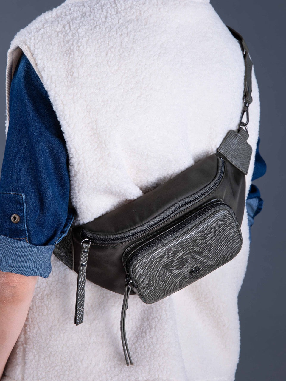 Gürteltasche in Krokodiloptik MARCEL