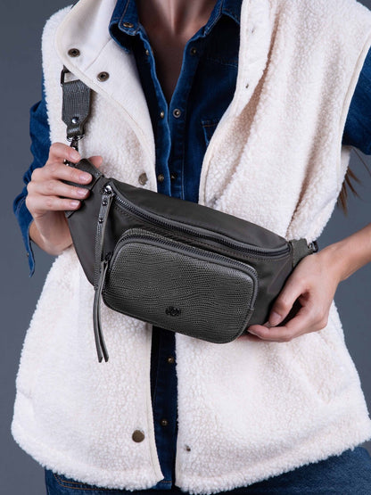 Gürteltasche in Krokodiloptik MARCEL