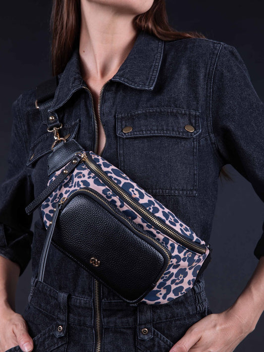 Gürteltasche mit Leopardenmuster MARCEL